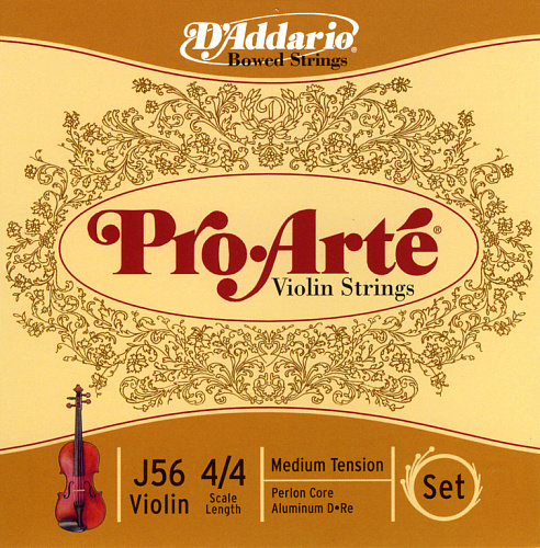 D'Addario J56-4/4M PROARTE Комплект струн для скрипки D`Addario