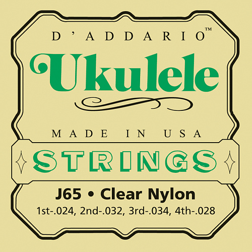 D'Addario J65 Комплект струн для укулеле, сопрано