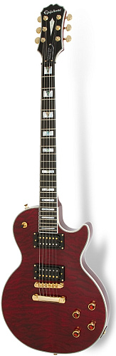 EPIPHONE PROPHECY LES PAUL CUSTOM PLUS GX BLACK CHERRY Комплект: электрогитара, кейс