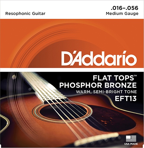 D'Addario EFT13 FLAT TOPS       16-56 D`Addario