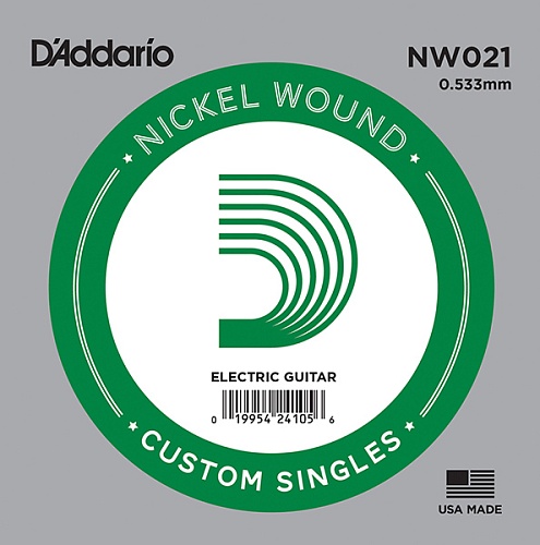 D'Addario NW021 Nickel Wound    , .021***