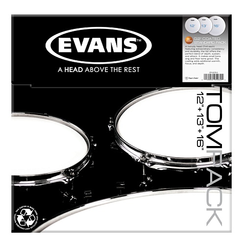 Evans ETP-G2CTD-S G2 Coated Standard     , 12"/13"/16"