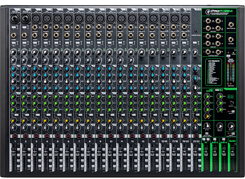 MACKIE ProFX22v3 Аналоговый 22-канальный микшер с процессором эффектов и USB