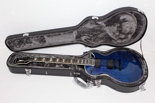 EPIPHONE PROPHECY LES PAUL CUSTOM PLUS EX MIDNIGHT SAPPHIRE Комплект: электрогитара, кейс