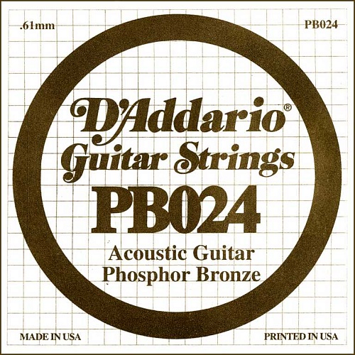 D'Addario PB024 Phosphor Bronze     ,  , .024***