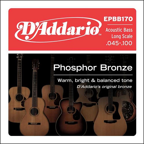 D'Addario EPBB170 Phosphor Bronze     -, /, Long Sc, 45-100