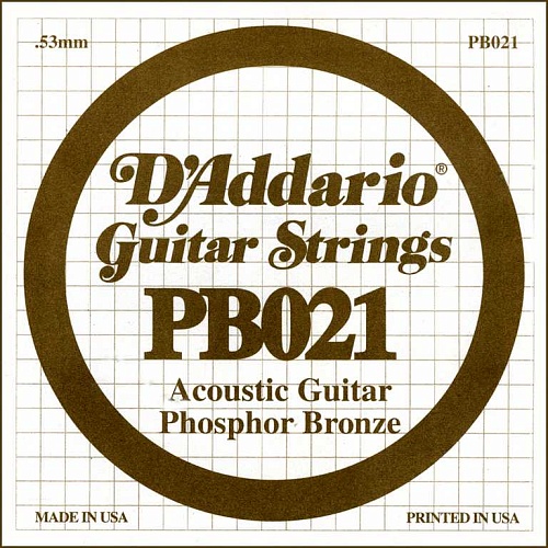 D'Addario PB021 Phosphor Bronze     ,  , .021***