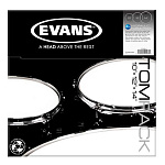 Фото:Evans ETP-HYDGL-F Hyaulic Glass Fusion Набор пластика для том барабана, 10"/12"/14"