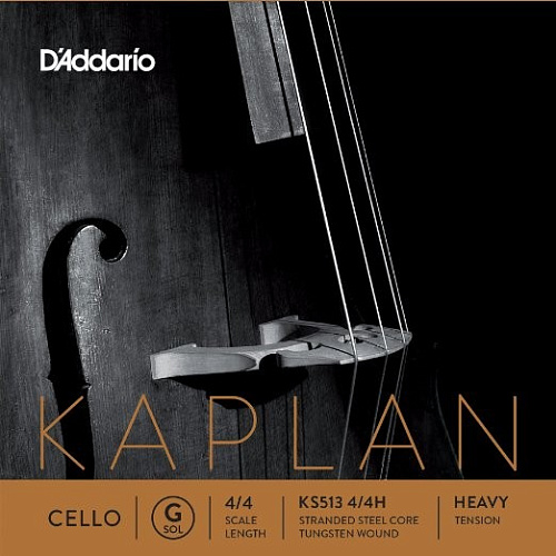 D'Addario KS513 4/4H Kaplan Одиночная струна для виолончели, G/Соль