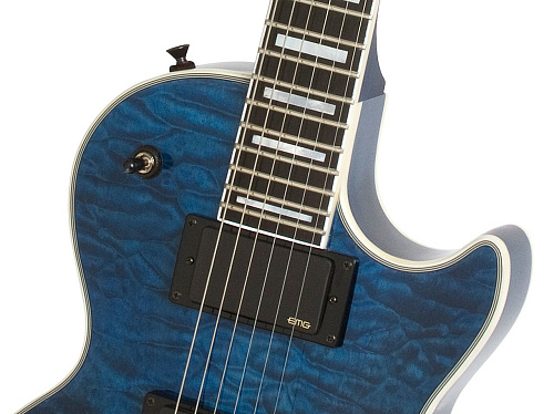 EPIPHONE PROPHECY LES PAUL CUSTOM PLUS EX MIDNIGHT SAPPHIRE Комплект: электрогитара, кейс