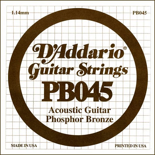D'Addario PB045 Phosphor Bronze     ,  , .045***