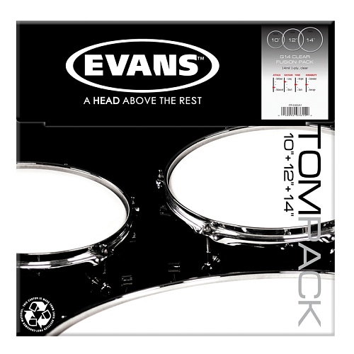 Evans ETP-G14CLR-F G14 Clear Fusion      10"/12"/14"