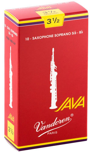 Vandoren SR3035R JAVA Red Cut Трости для саксофона сопрано № 3.5