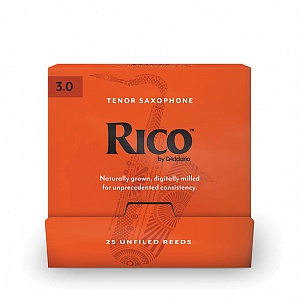 Rico RKA0130-B25 Rico Трости для саксофона тенор, размер 3.0, 25шт в индивидуальной упаковке