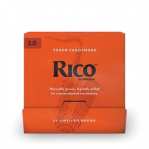 Rico RKA0120-B25 Rico Трости для саксофона тенор, размер 2.0, 25шт в индивидуальной упаковке