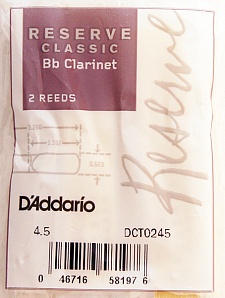 Rico DCT0245 Reserve Classic Трости для кларнета Bb, 2шт.