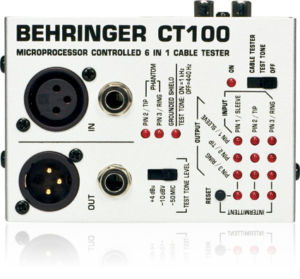 Behringer CT100 Микропроцессорный тестер для диагностики и отстройки звукового оборудования