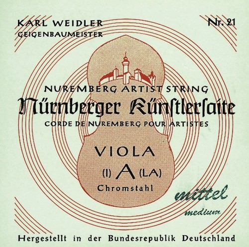 NURNBERGER струны Saiten для альта (Chromstahl, комплект)