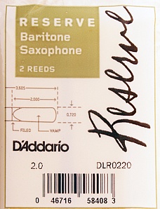 Rico DLR0220 Reserve Трости для саксофона баритон, 2шт