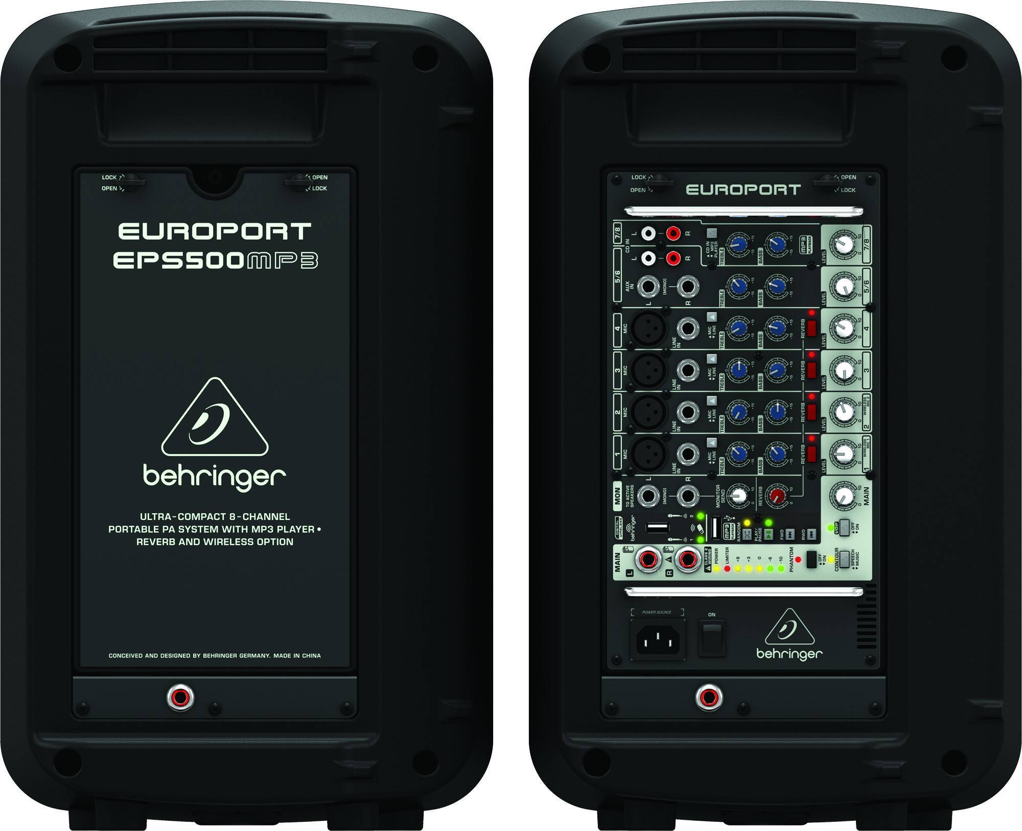 Behringer EPS500MP3 Портативная система звукоусиления — Акустические  комплекты от интернет-магазина Polysound