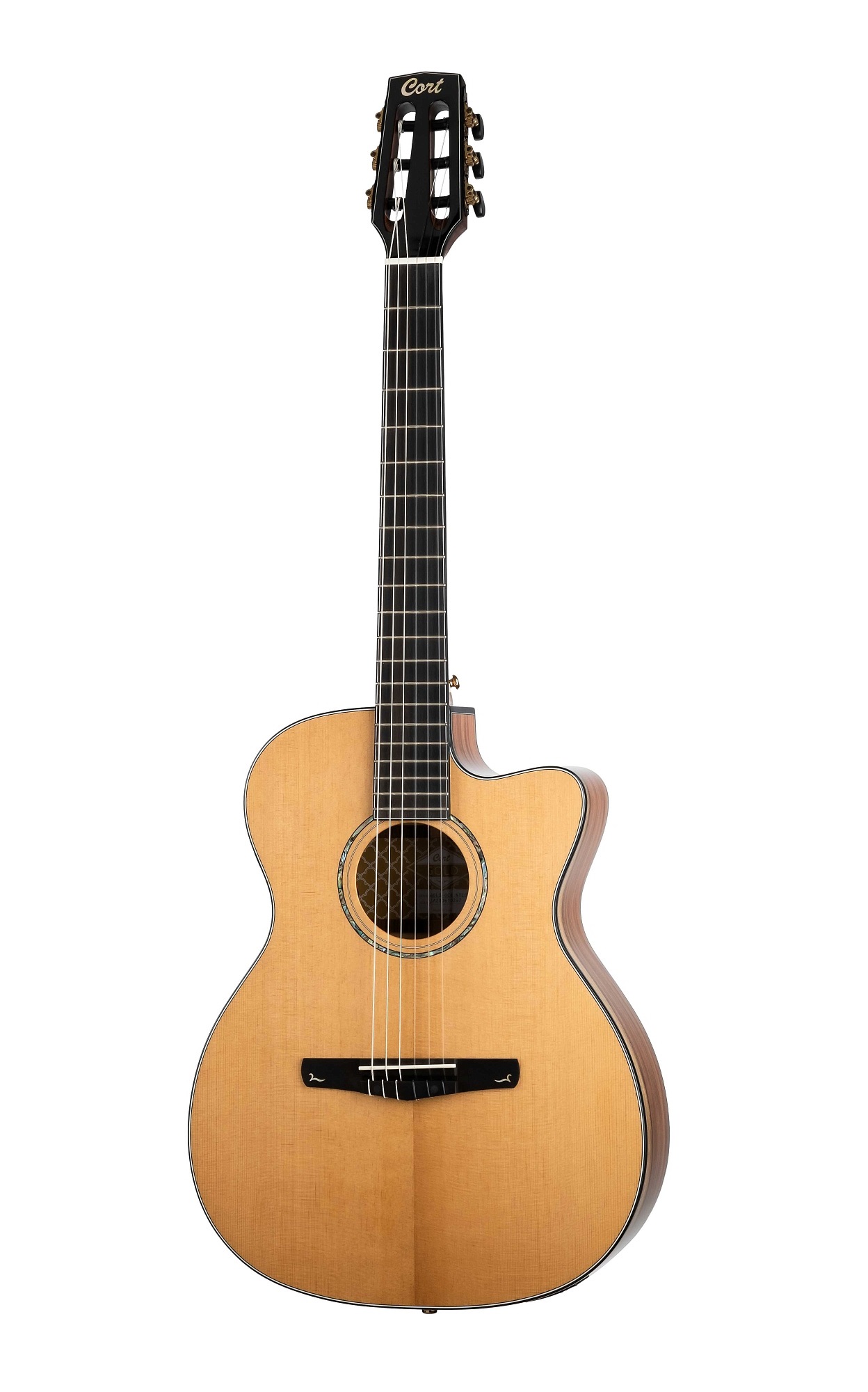 Cort Gold-OC8-NYLON-WCASE-NAT Классическая гитара со звукоснимателем, с ...