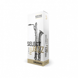 Rico RSF05BSX3H Select Jazz Трости для саксофона баритон, размер 3, жесткие (Hard), 5шт