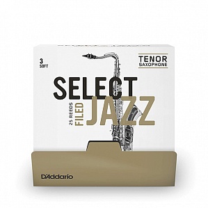 Rico RSF01TSX3S-B25 Select Jazz Трости для саксофона тенор, размер 3, мягкие (Soft), 25шт