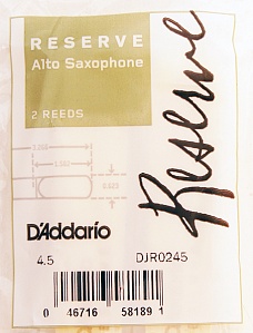 Rico DJR0245 Reserve Трости для саксофона альт, 2шт.
