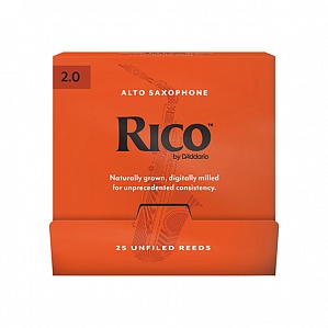 Rico RJA0120-B25 Rico Трости для саксофона альт, размер 2.0, 25шт в индивидуальной упаковке