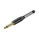 Фото:Roxtone RJ2PP-BG Разъем  jack 1/4" моно с пружиной