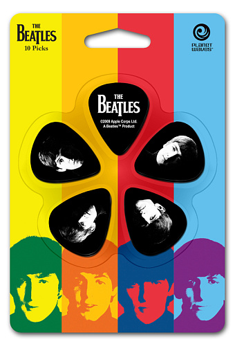 Planet Waves 1CBK6-10B2 Meet The Beatles Медиаторы, 10шт, толстые