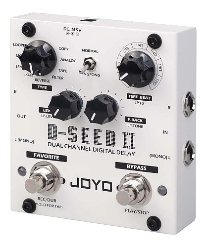 JOYO D-SEED II Dual Channel Digital Delay Второе поколение двухканального стерео дилея