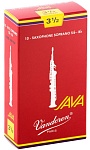 Фото:Vandoren SR3035R JAVA Red Cut Трости для саксофона сопрано № 3.5
