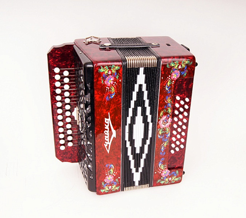Шуйская гармонь S5XL-A-RED Гармонь "Чайка 314" 25х25-III-2, красная