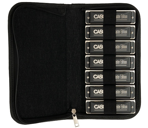 Cascha HH-2248 Master Edition Blues Набор из 7 губных гармошек (C-D-E-F-G-A-Bb), с футляром