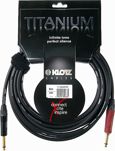 KLOTZ TI-0300PSP TITANIUM Инструментальный кабель, джек моно Neutrik - джек моно Neutrik, 3 м