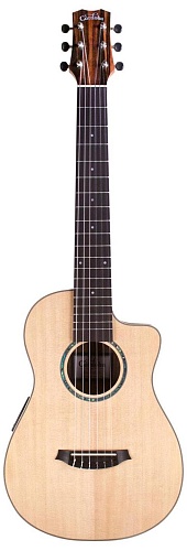 CORDOBA MINI II EB-CE Электроакустическая тревел-гитара, цвет натуральный