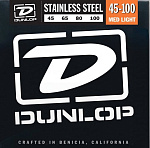 Фото:Dunlop DBS45100 Комплект струн для бас-гитары, нерж.сталь, Medium Light, 45-100