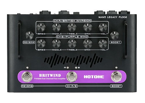 Hotone Nano Legacy Floor Britwind Напольный усилитель для гитары, 75 Вт, звучание VOX AC30 + Marshall 1959SLP