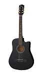 Фото:Foix FFG-3810C-BK Акустическая гитара, с вырезом, черная