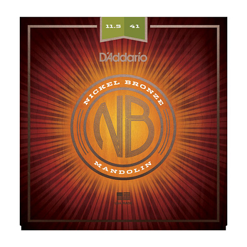 D'Addario NBM11541 Nickel Bronze Комплект струн для мандолины, фосф/бронза, Medium-Heavy, 11.5-41