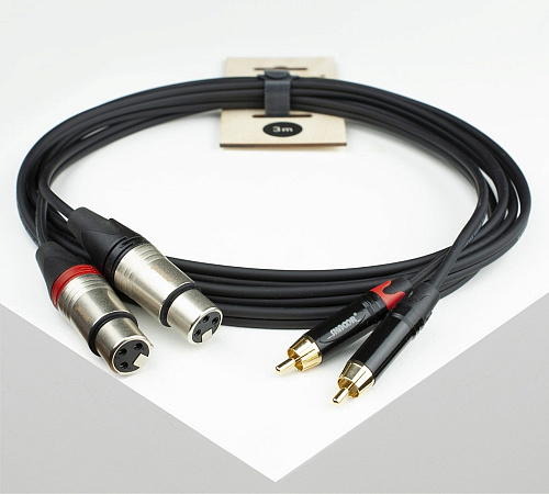 SHNOOR RCA2XF-10m Компонентный кабель 2хRCA - 2хXLRF, 10 м