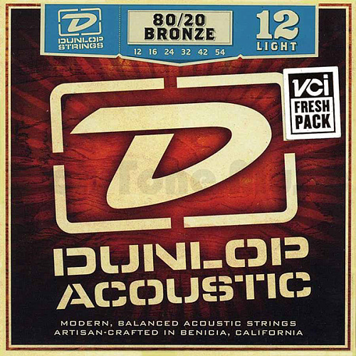 Dunlop DAB1254 Комплект струн для акустической гитары, 12-54
