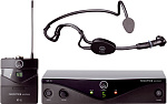 Фото:AKG Perception Wireless 45 Sports Set BD U2 Радиосистема с микрофоном с оголовьем C544L