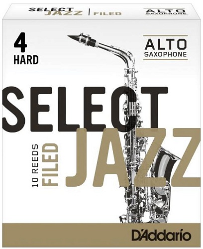 Rico RSF10ASX4H Select Jazz Filed Трости для саксофона альт, размер 4, жесткие (Hard), 10 шт