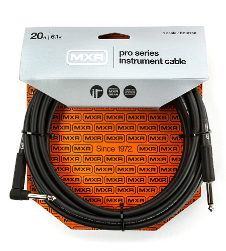 Dunlop DCIX20R MXR Кабель инструментальный, прямой/угловой, 6 м