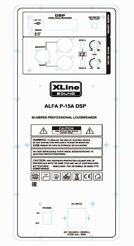 Xline ALFA P-15A DSP    2  DSP  BT, 15"+1.75", : 350
