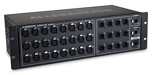 Allen&Heath AR2412 Модуль расширения, 24 входа, 12 выходов, поддержка интерфейса AVIOM
