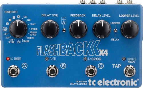 TC ELECTRONIC FLASHBACK 2 X4 DELAY Гитарная педаль эффекта задержки,с функцией TonePrint и лупером