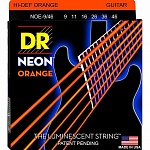 Фото:DR NOE-9/46 Neon Orange Комплект струн для электрогитары, никелированные, с покрытием, 9-46